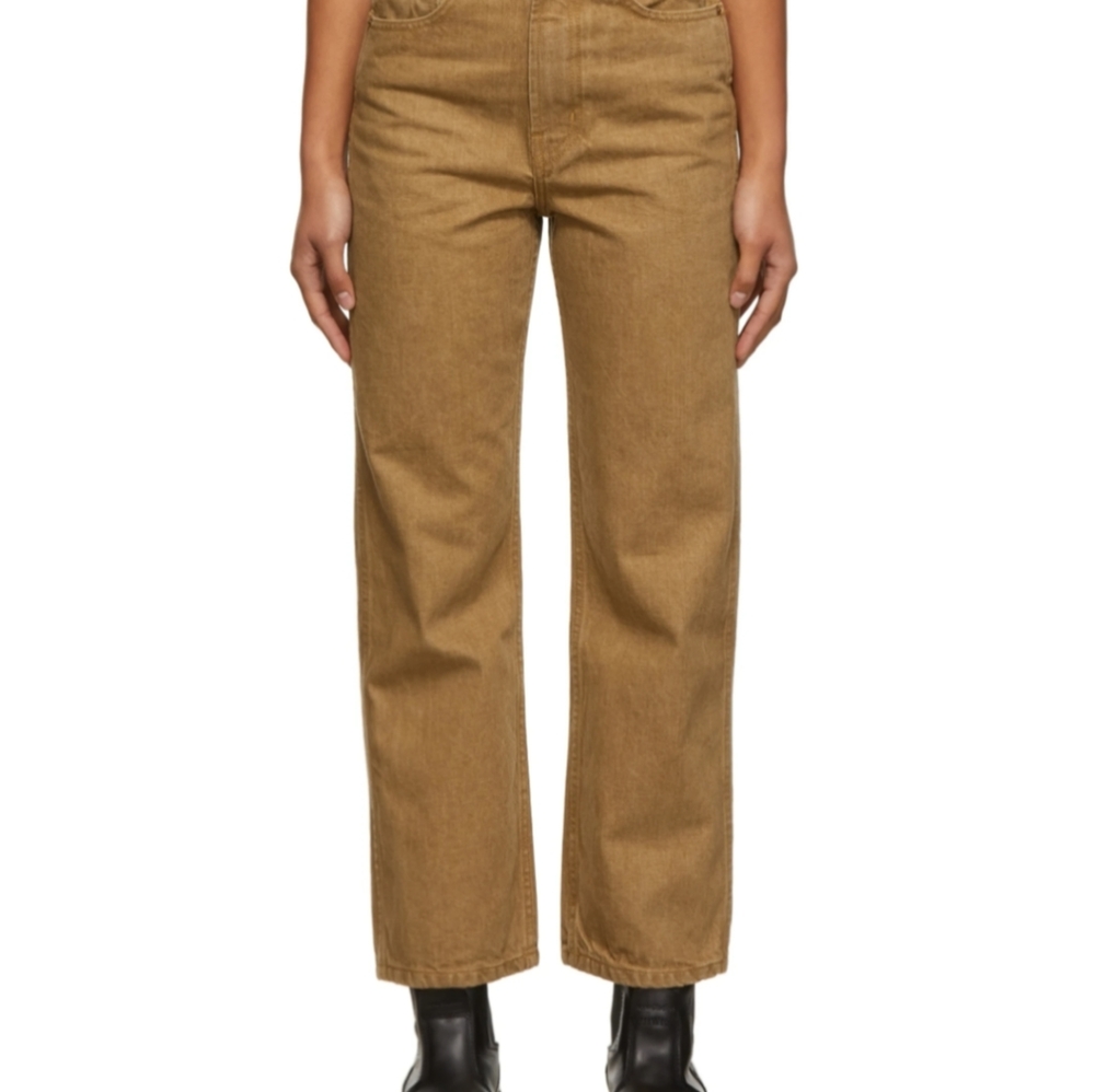 B Sides Plein jean size 27 klydes yarn die colorway (tan) Jenni Kayne
